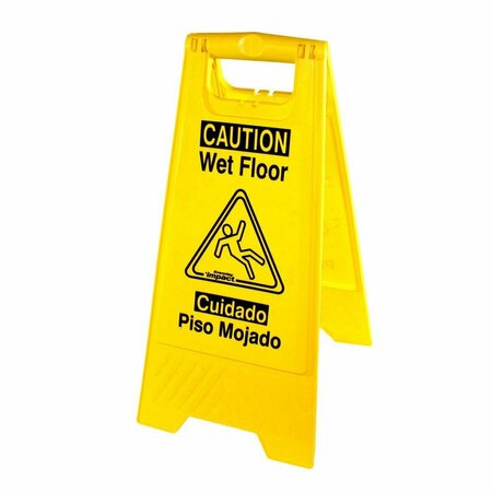 IMPACT PRODUCTS Wet Floor Sign Yellow English/Spanish 9152W-EA